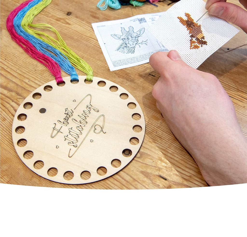 Whittlewud Embroidery (6Inch x 6Inch) Floss Organizer (Round Design) Cross  Stitch Thread Organizer and Floss Holder